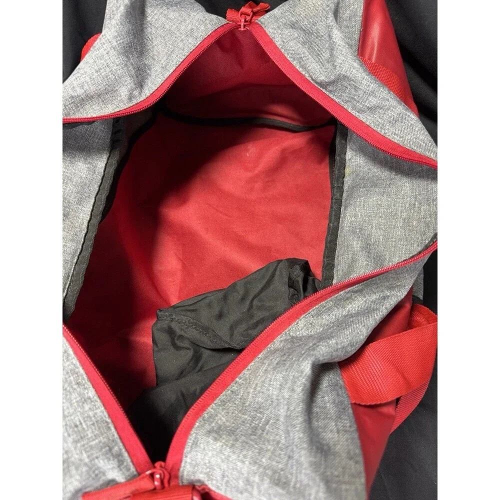 NIKE Air Jordan Jumpman Red / Grey Travel Duffle Bag Sports Athletic Gym Retro